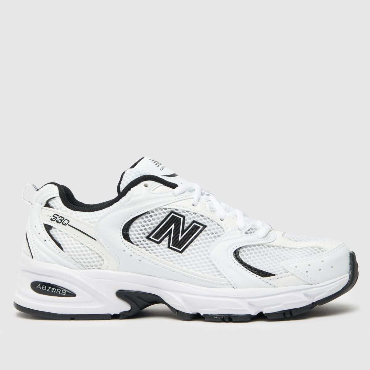 New balance white&super black