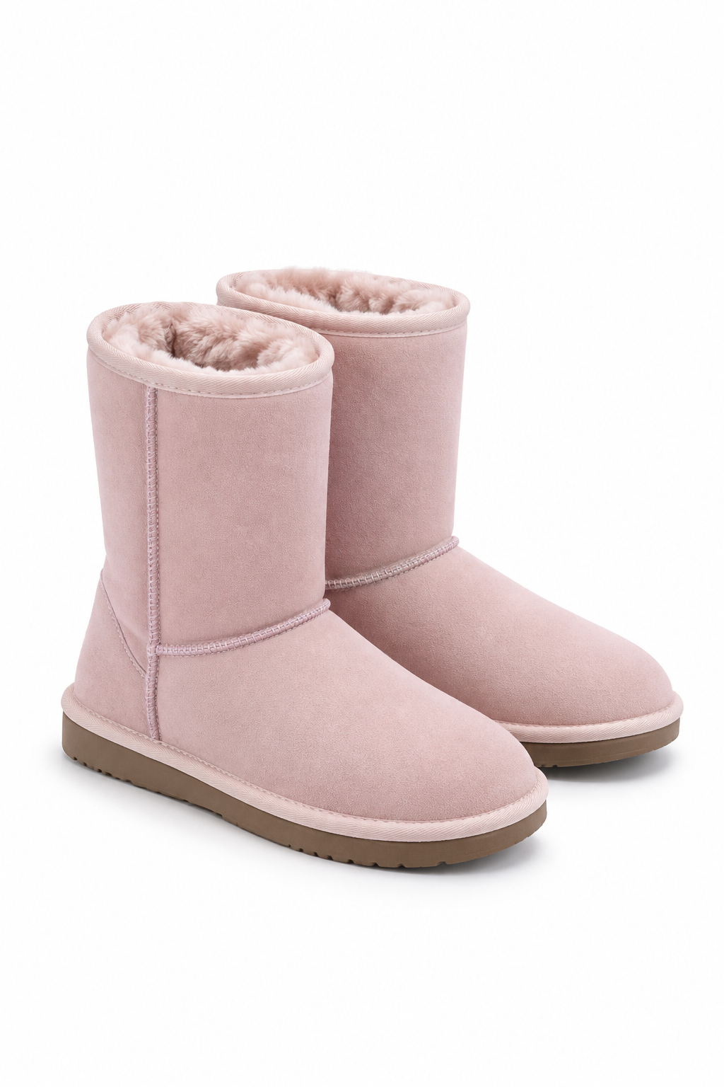 Dusty Pink Cosy Boots