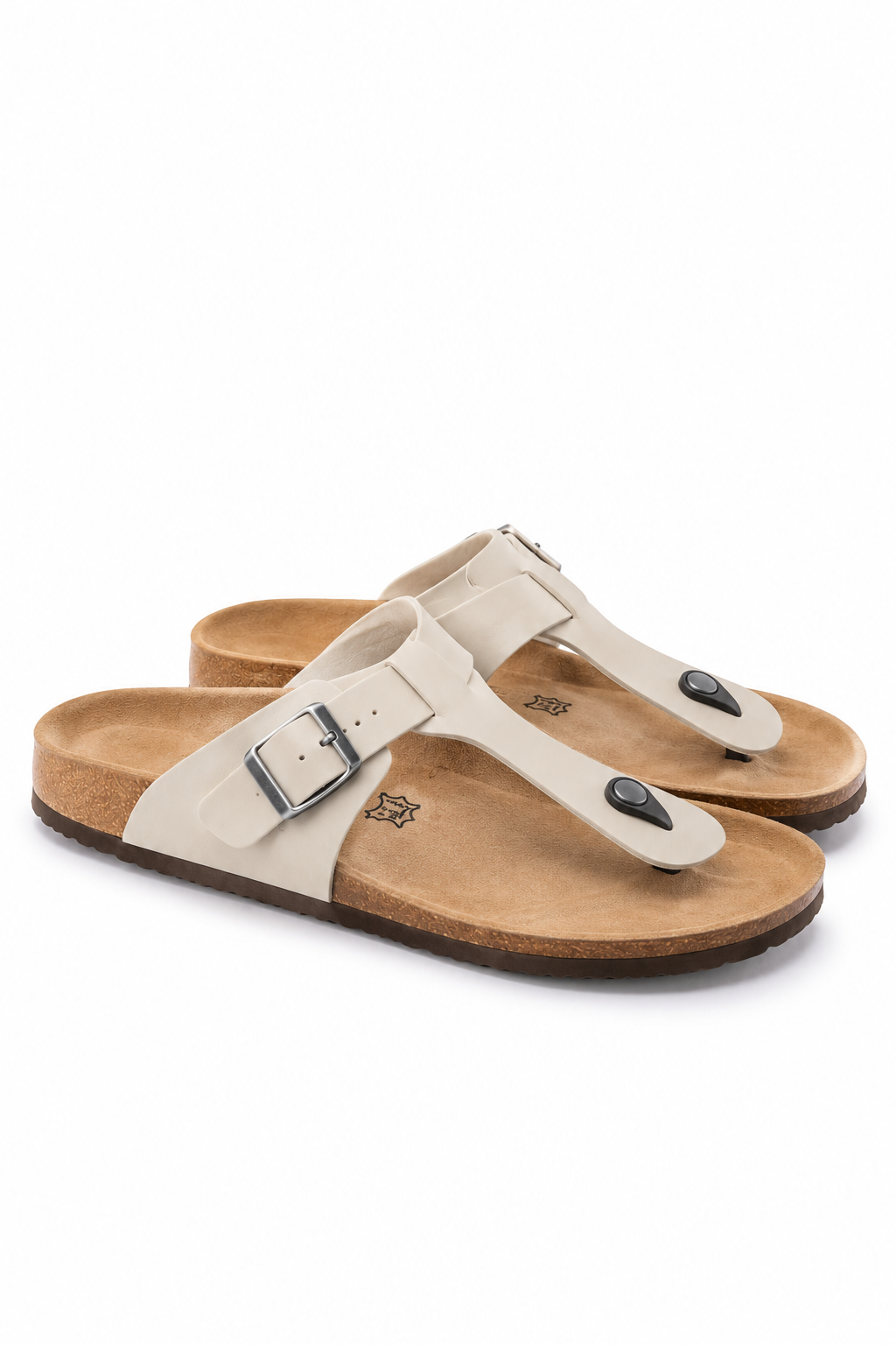 Ivory Toe Post Sandals
