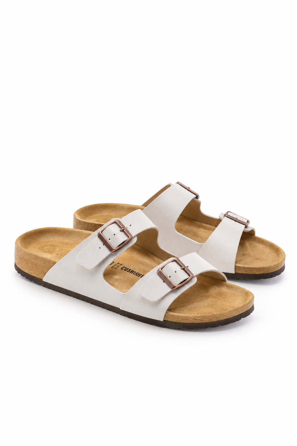 Ivory Statement Buckle Slides