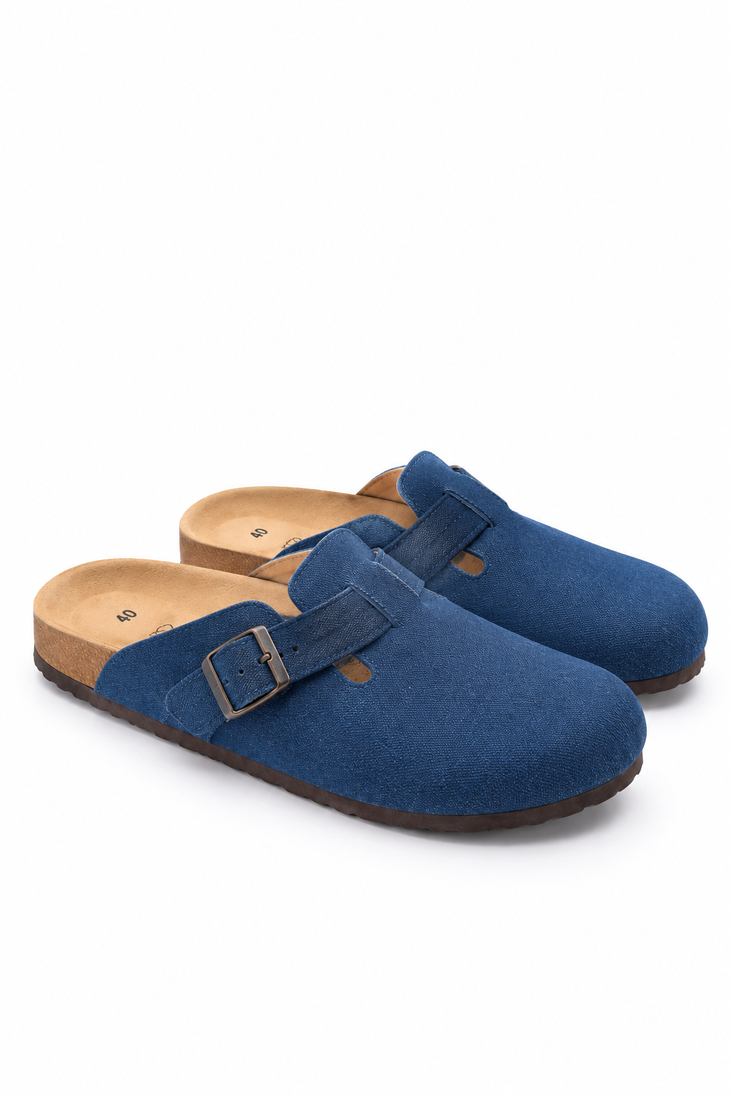 Blue Buckle Clogs