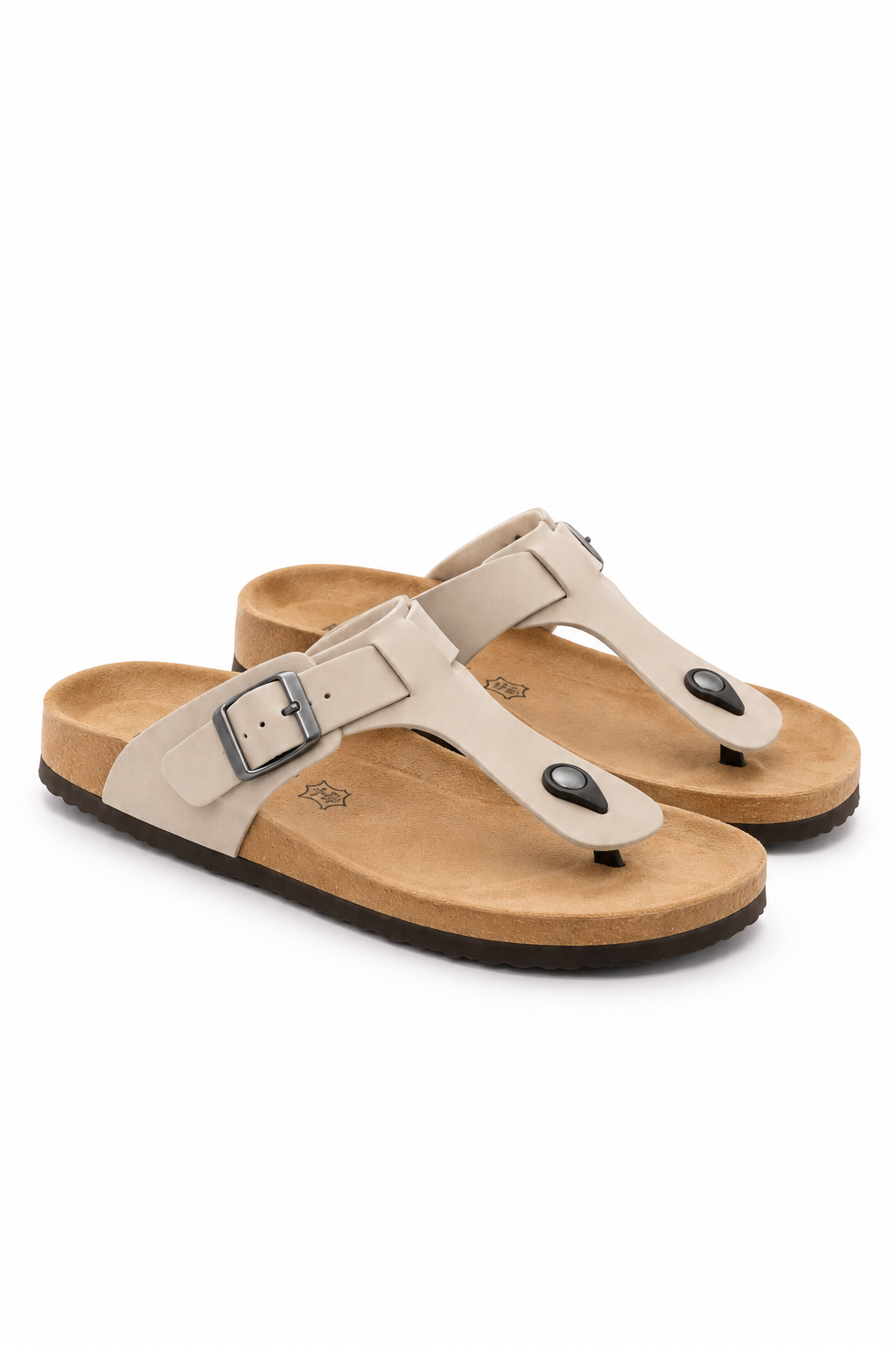 White Toe Post Sandals