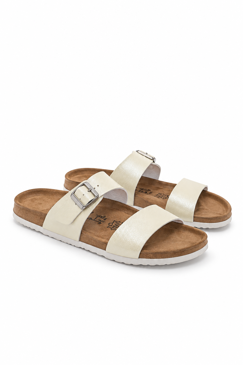 White Crossover Slides