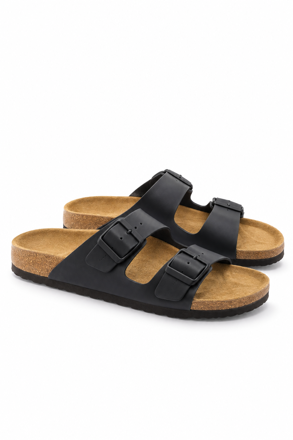 Black Everyday Buckle Slides