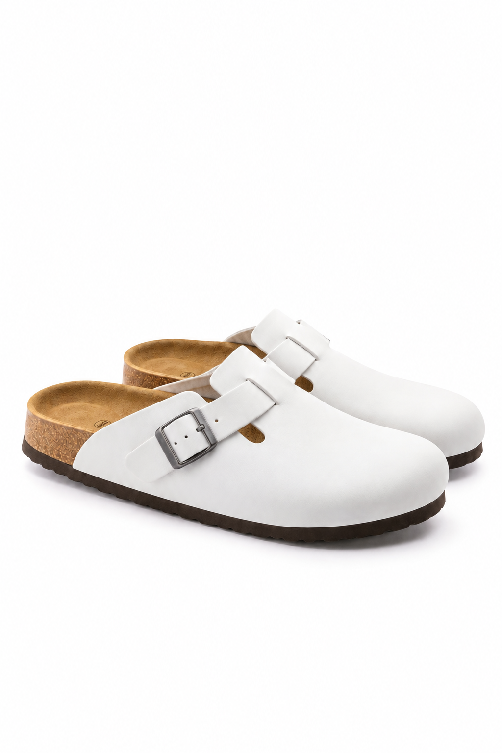 White Closed Toe Clogs