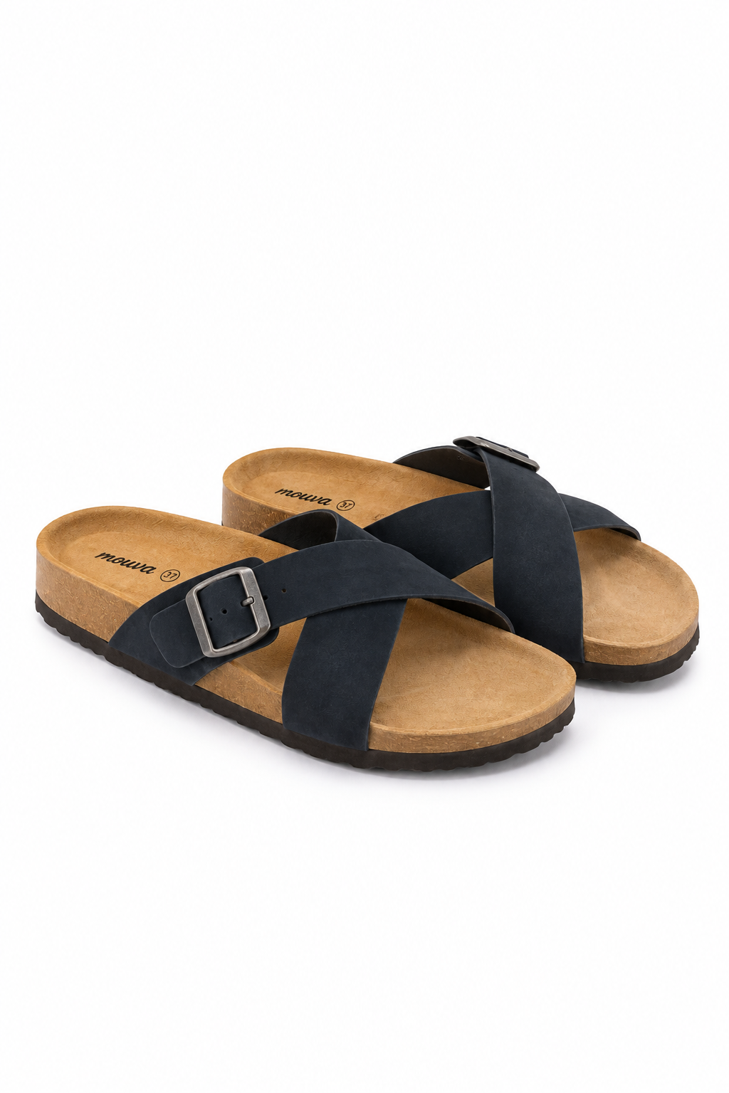 Navy Everyday Cross Strap Sandals
